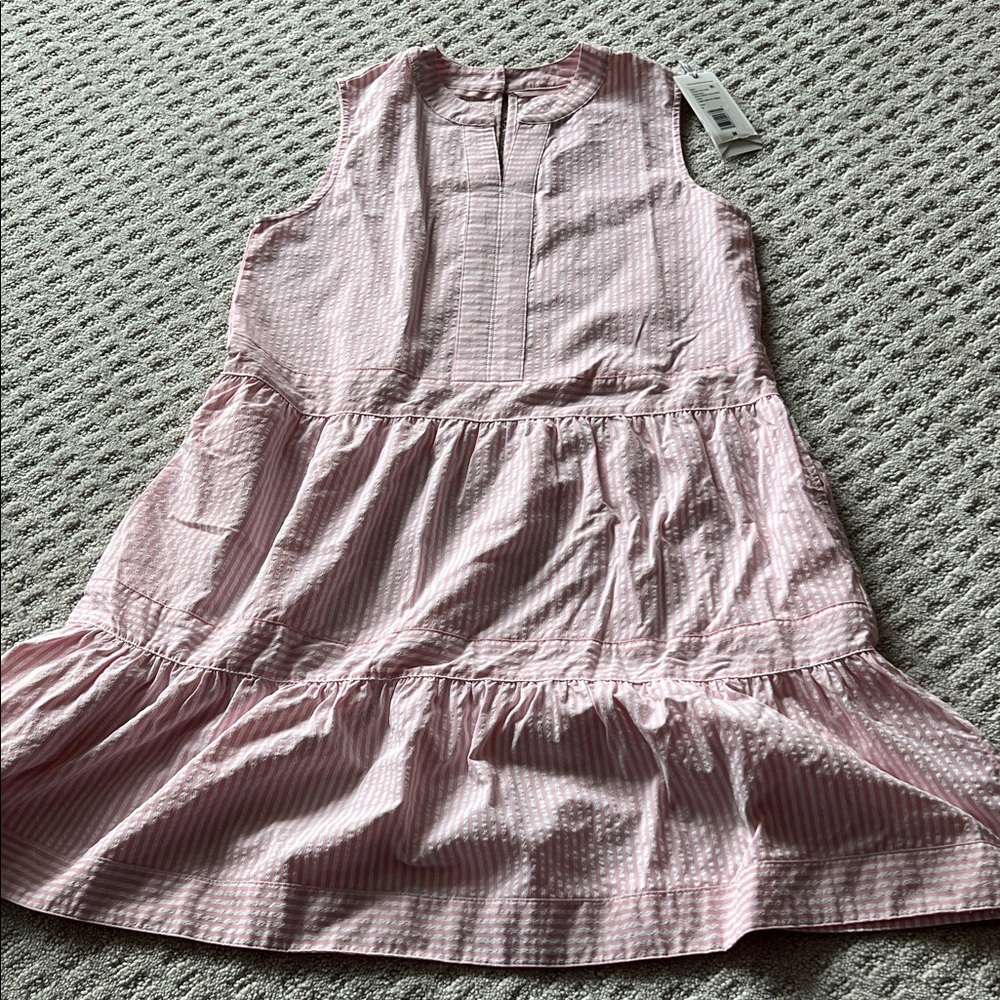 Vineyard Vines Pink Striped Kids Dress
